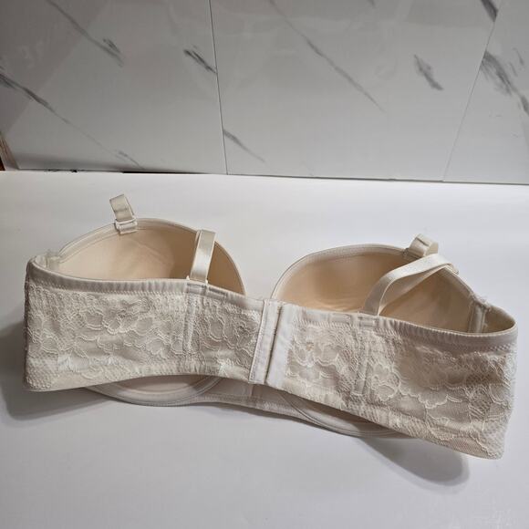Torrid Push-Up Multi-Way Cream White Underwire Bra Size 40DD 40E - Picture 4 of 9